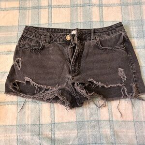 Forever 21 Black Jean Shorts